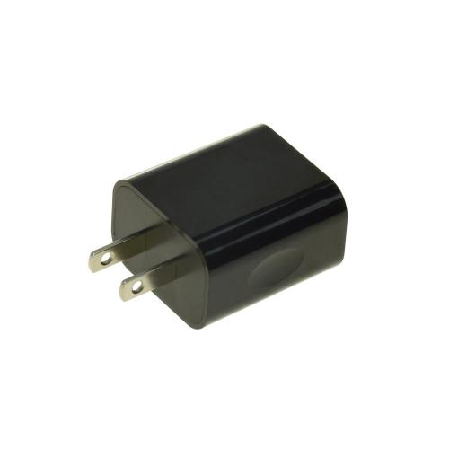 12W USB-telefonladdare svart USB-väggadapter