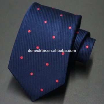 pink dots silk neck tie