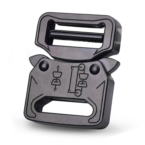 25mm Heavy Duty 300KG Steel Black Electrophoresis Tactical Cobra Belt Buckle For Military