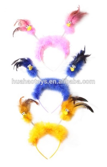 most popular variety of color bird feather fluffy headwear for girls