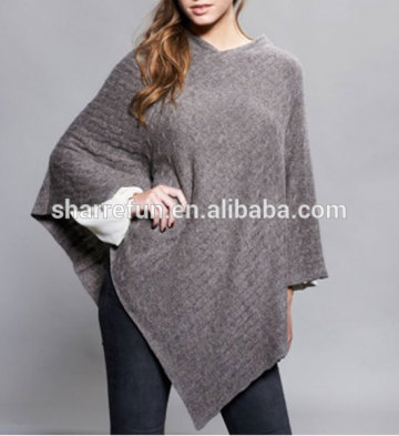 Brown Cashmere Cape Cashmere Poncho Cashmere Knit Scarf