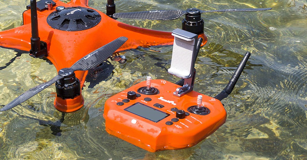 Flying Floating waterproof fishfinding drone Swellpro SplashDrone 4 Night vsion drone rescue drone