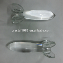 Customized k9 optical glass rocket crystal model for promotion gifts