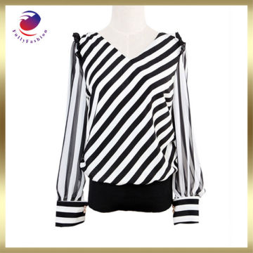 strips fashion blouse and skirt