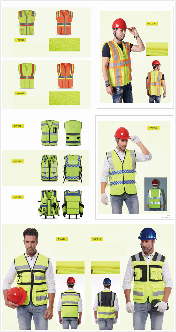 Red Volunteer Multi Colors Reflective Vest With Logo For Ourdoor Events