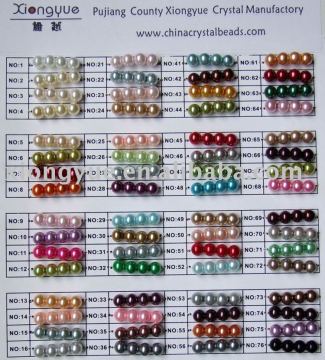 High light Crystal Glass Imitation Pearl bead