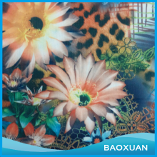 polyester flowers printed scuba fabric