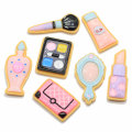 Hot Popular &amp; Kawaii Make Up Set Flatback Resina Cabochons Nail Polisa Specchio Rossetto Make Up Slime Charms Abbellimenti