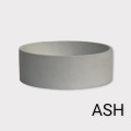 round concrete vessel sink