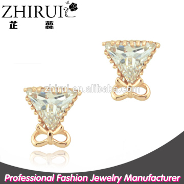 Yiwu fashion triangle earring gold earring models