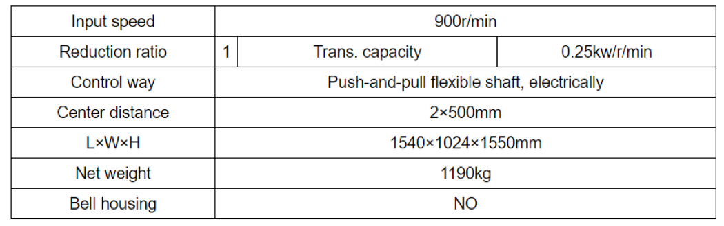 details of 2F700 marine gearbox