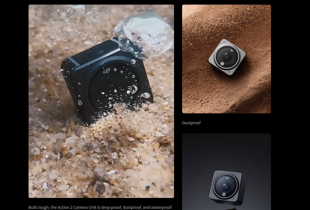 DJI New Action Camera DJI Action 2 Power Combo