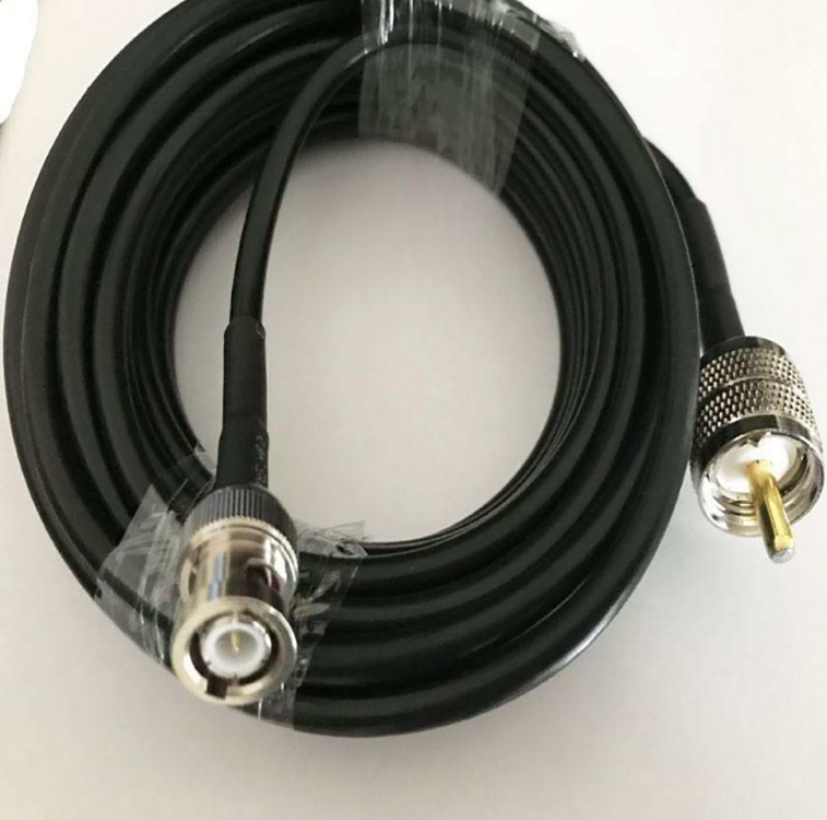 BNC Male Connectors 50 Ohm RG58 Coaxial Cable Black RF Coaxial UHF PL259 Male to male female RG58 coaxial cable 4M 10M