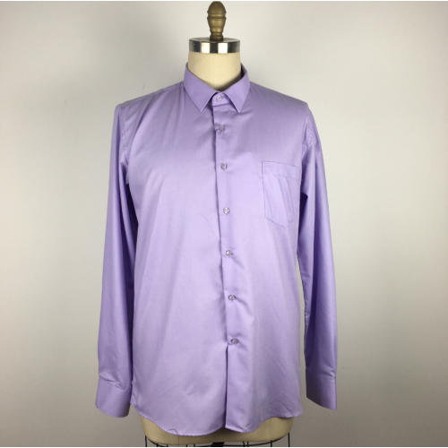 Męskie z długim rękawem Purple Color Shirts Premium Cotton