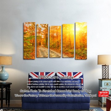 Easy abstract canvas landscape painting