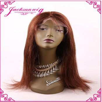 Silky straight 100% virgin Malaysian human hair lace front wigs