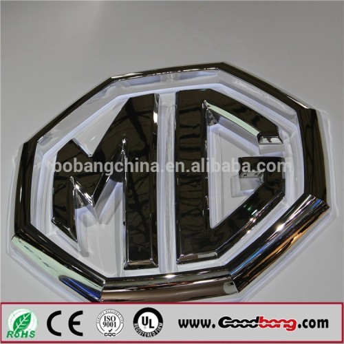 chrome car logo metal badge