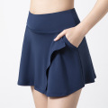 Bolsos de saias de golfe feminina de cintura plissada