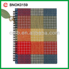 A5 ECO FABRIC COVER SPIRAL NOTEBOOK