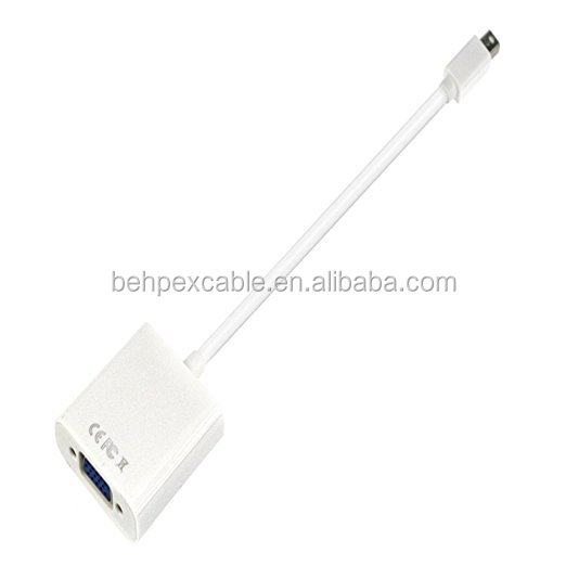 Mini DisplayPort to VGA Male to Female Adapter