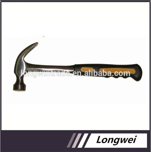High quality steel claw hammer head with plastic handle