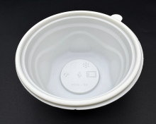 Fully degradable seashell round lunch box