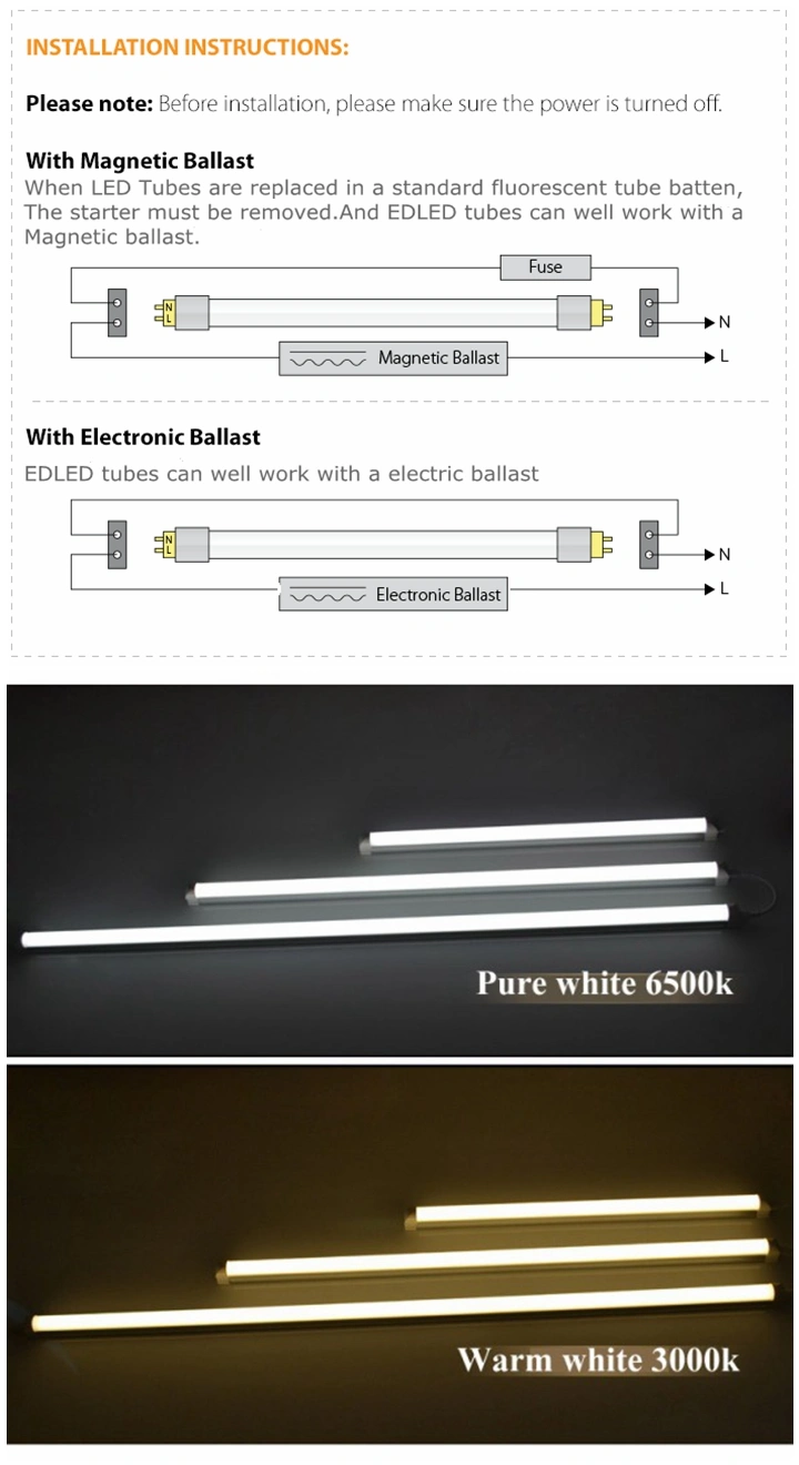 High Power 25W LED Tube Light T8 Base 2835SMD LED Tube Light 4FT Length