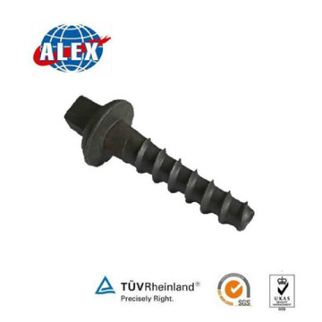 Railway Screw Spike For Rail system, Customized Design Railway Screw Spike , Fastening Railway Screw Spike