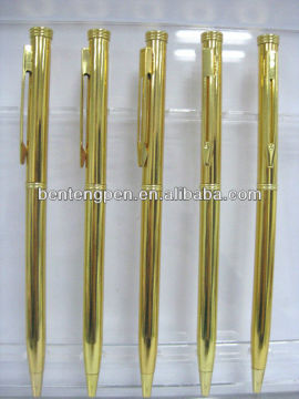 Mail order gold pen for advertise gift P70104