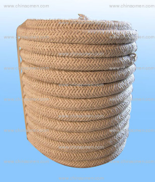 Asbestos braided round rope dusted