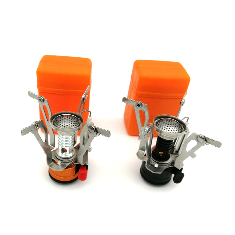 Portable Camping Stoves Backpacking Stove with Piezo Ignition, Stable Support Wind-Resistance Camp Stove