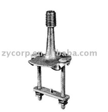 pole line hardwares/steel pin band post insulator bracket clamp bolt