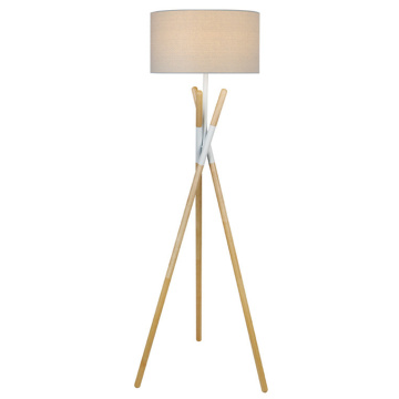 Lampade da terra moderne in legno LEDER