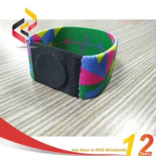 RFID factory directly sale new style polyester elastic fabric woven wristband