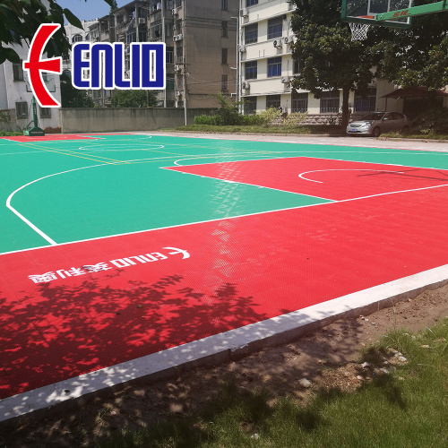 Matras lapangan basket outdoor yang saling terkait