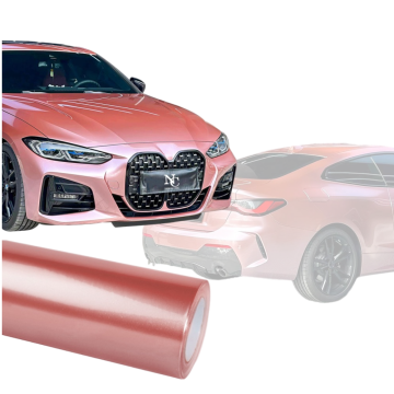 Rose Pink Metallice Car Wrap