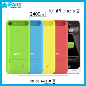 2400mAh MFI Charging Case For iPhone 5C Wholesale