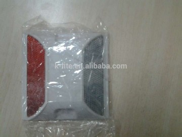 Plastic road safety reflector