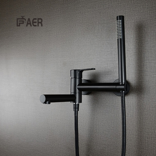China Matte Black Wall Mounted Shower Faucet Factory