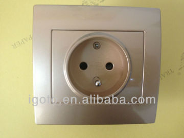 Igoto European standard socket 1gang French socket