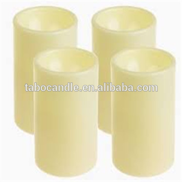 plastic LED pillar flameless candles