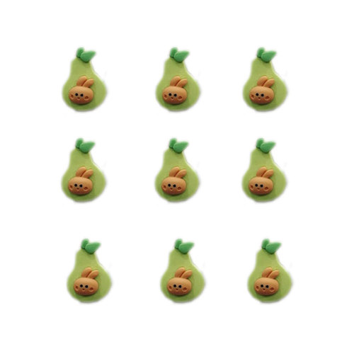 Creatieve Cartoon Dier Fruit Versieringen Hars Plaksteen Dier Fruit Slime Charms Voor Scrapbooking DIY Haar Boog Center Decor