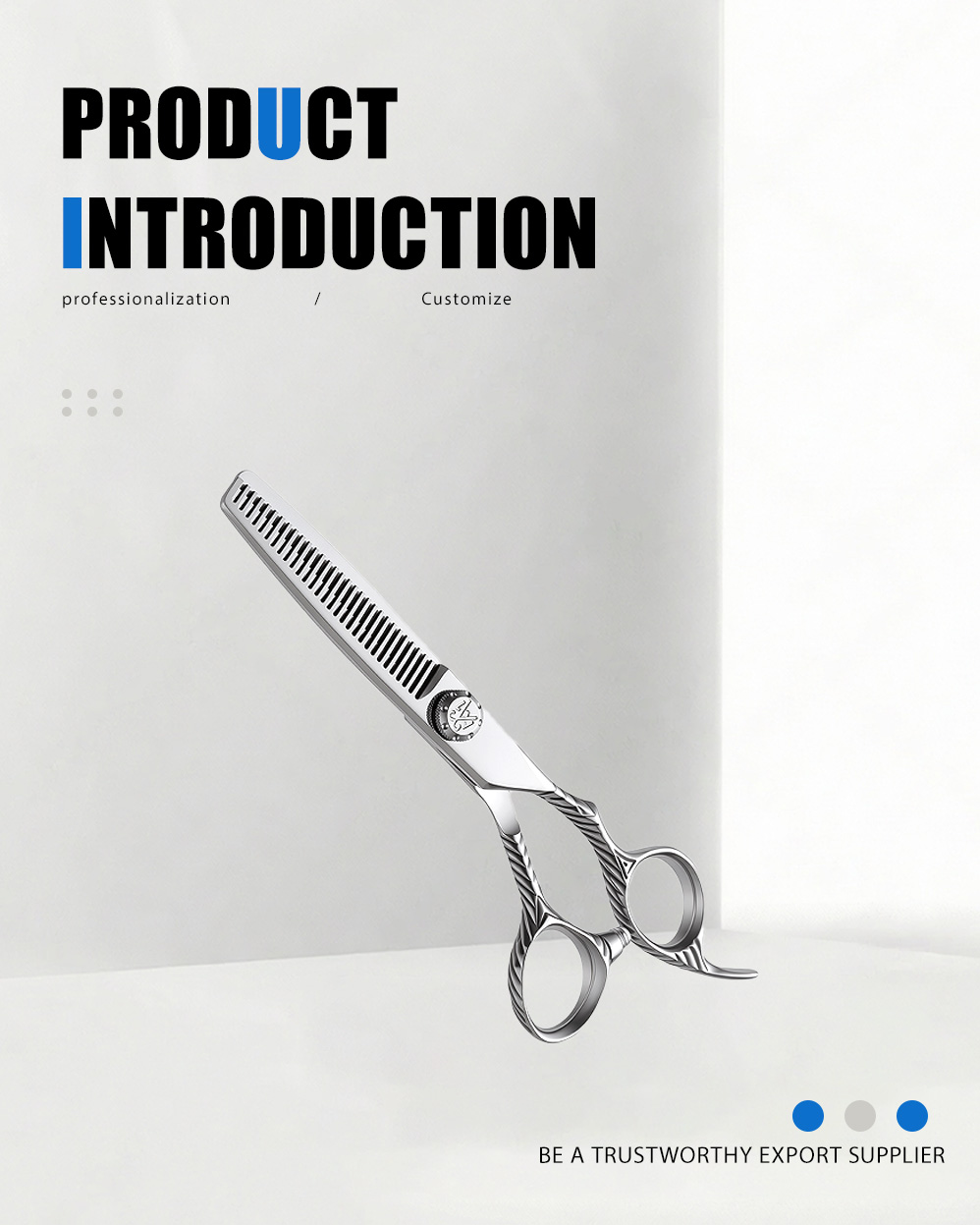 מספריים לדילול חומר באיכות גבוהה (DSC6303) High-Quality Material Thinning Scissors (DSC6303)