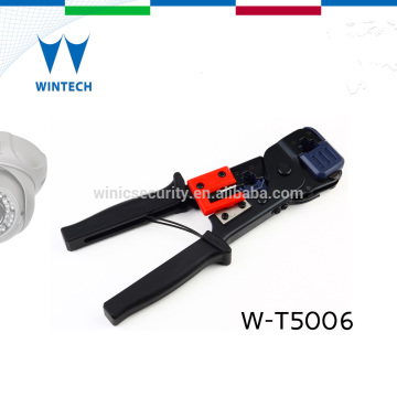 Coaxial cable crimping stripper Multiple function tool