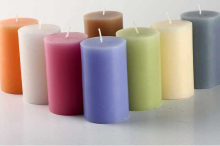 High quality colorful fragrant pillar candle from