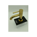 Diamond Cutting Brass Basin Faucet Gold