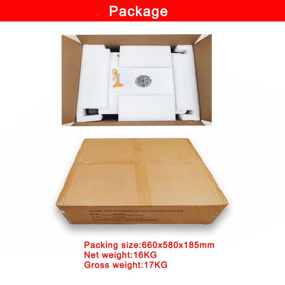 Wholesale Baking Heat Transfer DTF Film Hot Melt Powder A3 A2 DTF Curing Oven dryer
