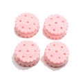 10mm runder Keksplätzchen Bunte Miniatur Kawaii Cabochons Niedliche Harzzauber Günstigste Harzperlen für die Dekoration