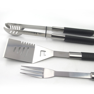 Conjunto de ferramentas para churrasco de qualidade alimentar popular