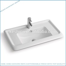 Bath white cabinet basin